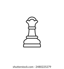 Queen chess icon vector. EPS 10 editable vector