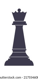 Queen chess icon. Vector illustration