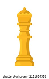 pieza de ajedrez reina sobre fondo blanco