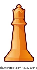 Queen chess piece vector