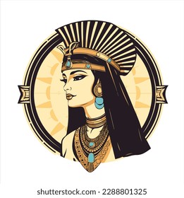 Queen Cleopatra In Vector Art