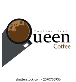 Queen Coffee Logo design Q letter vectorstock