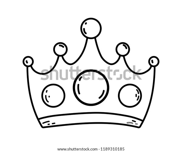 Queen Crown Cartoon Stock Vector (Royalty Free) 1189310185