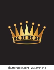 queen crown design gold queen crown vector