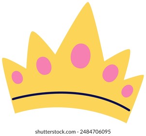 Queen Crown Hand Drawn Vector Illustration