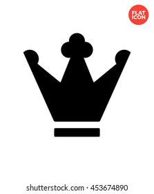 Queen Crown Icon Flat Style Isolated Vector Illustration