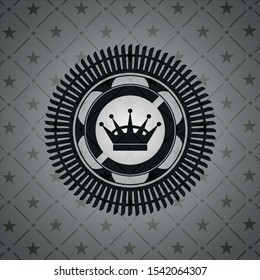 queen crown icon inside dark badge