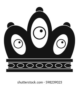 Queen crown icon. Simple illustration of queen crown vector icon for web