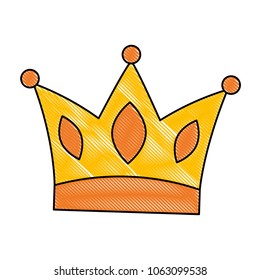 queen crown isolated icon