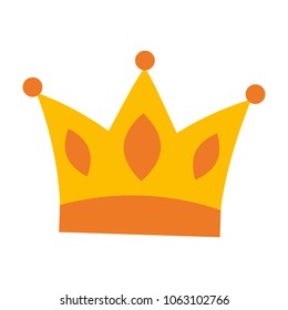 queen crown isolated icon