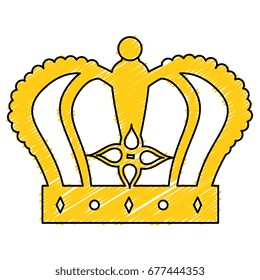 queen crown isolated icon