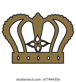 queen crown isolated icon