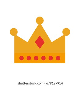 queen crown isolated icon