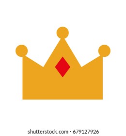 queen crown isolated icon