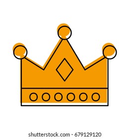 queen crown isolated icon