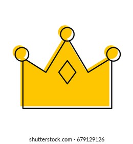 queen crown isolated icon
