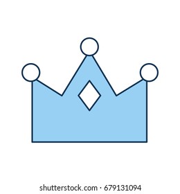 queen crown isolated icon