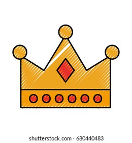 queen crown isolated icon