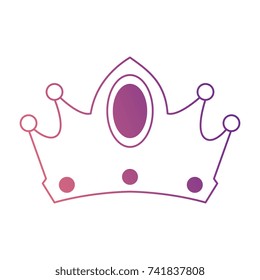 queen crown isolated icon