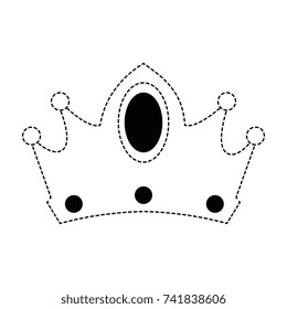 queen crown isolated icon
