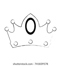 queen crown isolated icon