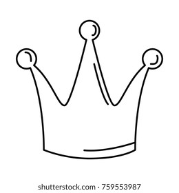 queen crown isolated icon