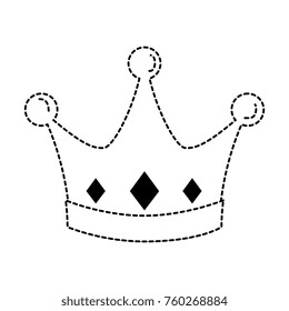 queen crown isolated icon
