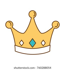 queen crown isolated icon