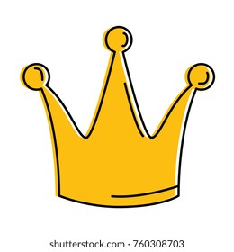 queen crown isolated icon
