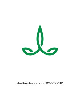 queen crown and leaf combination logo design