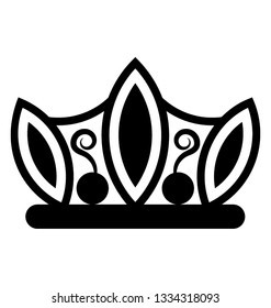 Queen crown, precious crown symbol 