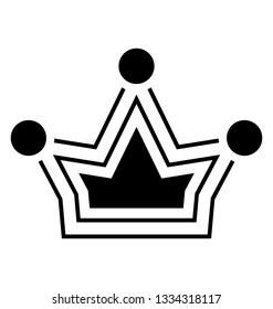 Queen crown, precious crown symbol 