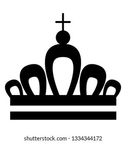 Queen crown, precious crown symbol 
