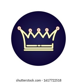 queen crown royal isolated icon vector illustration design