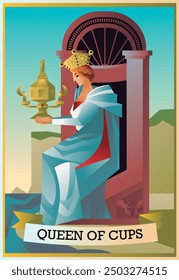 Königin der Becher Minor Arcana Tarotkarten