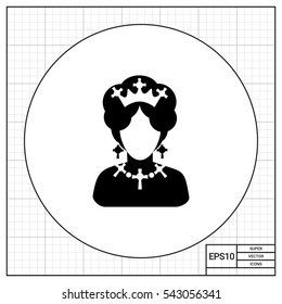 Queen of England Icon