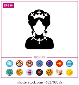 Queen of England Icon