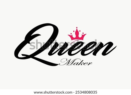 Queen graffiti style slogan text lettering. Crown drawing. Vector illustration design for graphics, t shirt prints, sweatshirts. Crown drawing. Queen graffiti style slogan text lettering, Queen grunge
