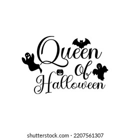 Queen of Halloween T-shirt design