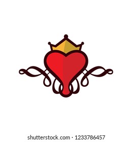 Queen Heart Illustration