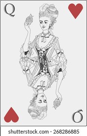 Queen of hearts card