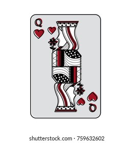 queen of hearts french playing cards related icon image 