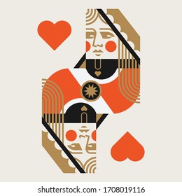 La reina de los corazones jugando cartas 