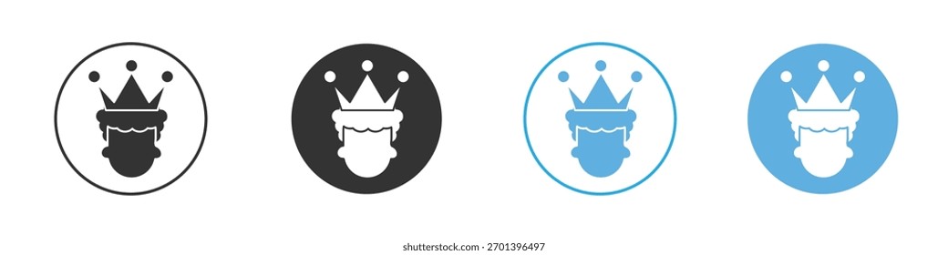 Queen icon. Graphic icon design template