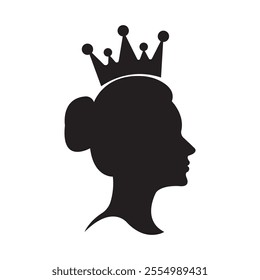 queen icon illustration design template