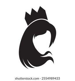 queen icon illustration design template