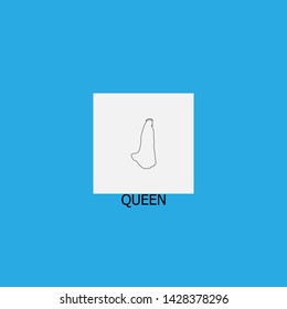 queen icon sign signifier vector