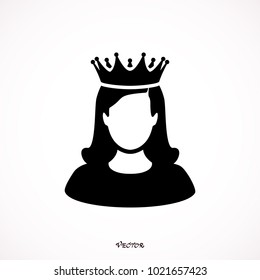 337 Black silhouette woman gold crown Images, Stock Photos & Vectors ...