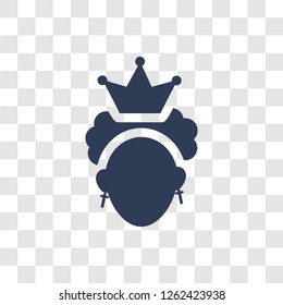 Queen icon. Trendy Queen logo concept on transparent background from Fairy Tale collection
