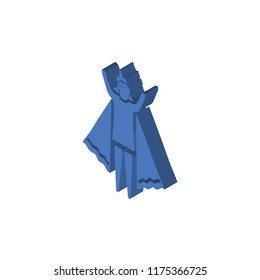 Queen isometric left top view 3D icon